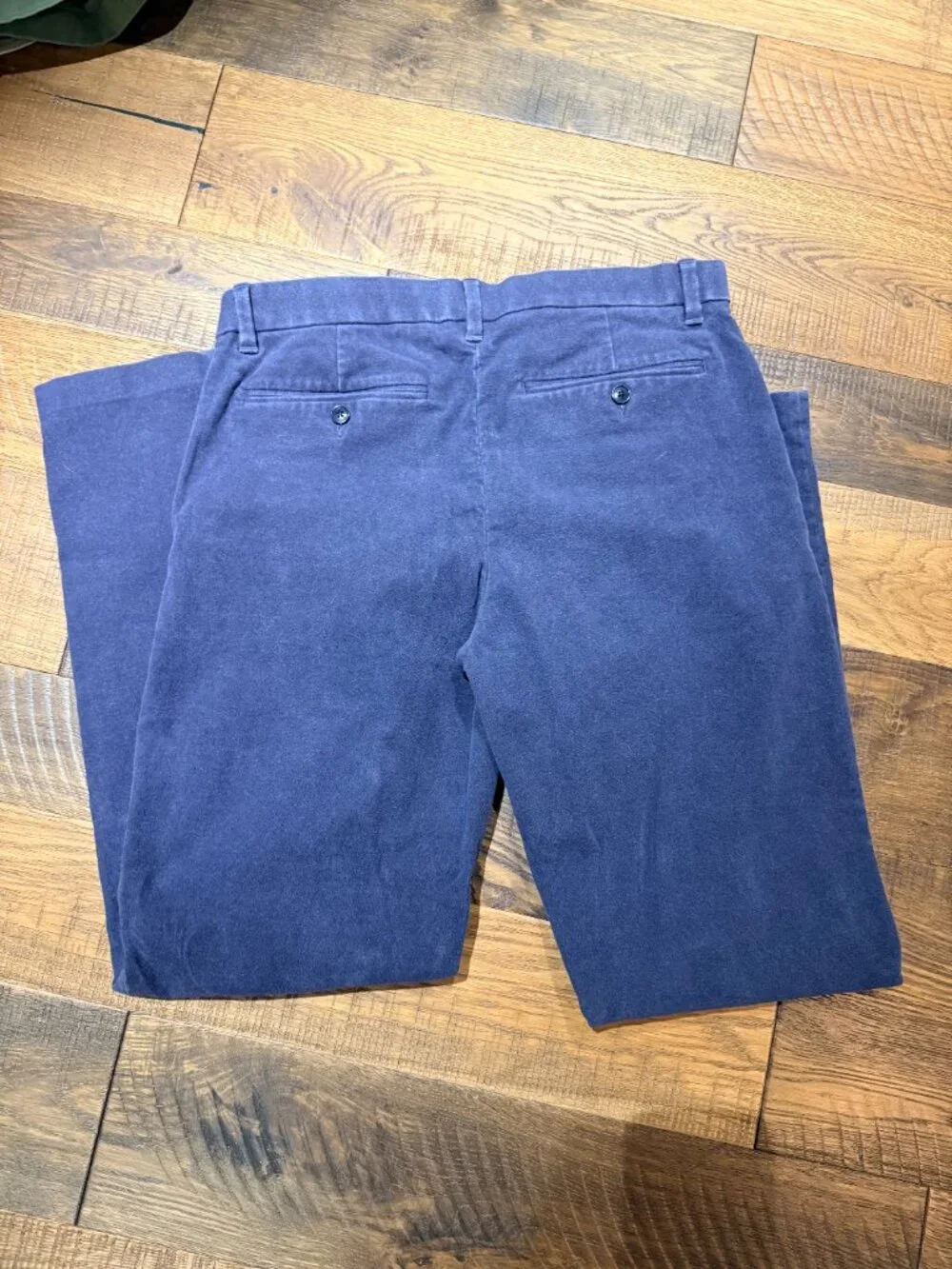 Banana Republic Traveler Navy Blue Pants Men's 31R Relaxed Tapered